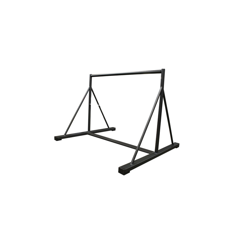 BARRE OBSTACLE PARKOUR 1M60 AVEC TIRANTS ET OPTION MODULE MOUSSE