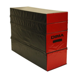 MODULE EN MOUSSE NOIR ET ROUGE  PLINTH 3 OU 4 ETAGES - DIMASPORT