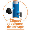 Barres asymetriques a poseravec roulements et matelas integre