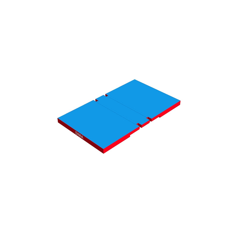 Matelas de reception repliable pour barres paralleles et mixtes 450 x 250 x 20 cm