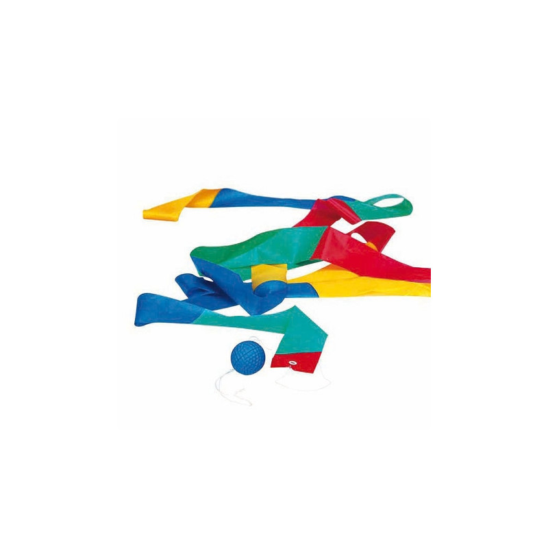 Ribbon with ball for throwingset of 24