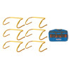 Foldable variable height step hurdlesset of 6