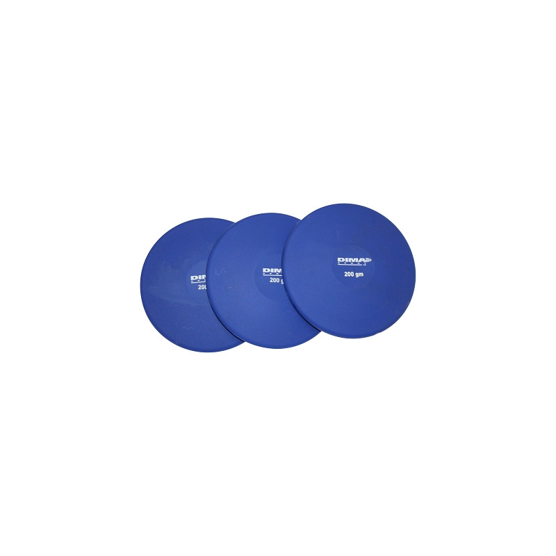DISQUE INITIATION CAOUTCHOUC SOUPLE -LOT DE 3 | ATHLÉTISME| DIMASPORT