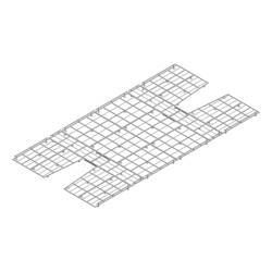 Caillebotis galvanise pour sautoir perche basic4.25x5.00x0.10m