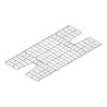 Caillebotis galvanise pour sautoir perche basic4.25x5.00x0.10m