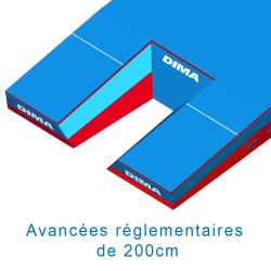 Matelas perche meetingdouble entree monohousse10.00 x 5.00 x 0.80/0.50m