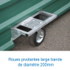 Garage sur roues fixes pour sautoir hauteur concept iii8.50 x 4.80m