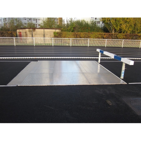 Recouvrement aluminium pour fosse de steeple(profondeur 50 a 70 cm)