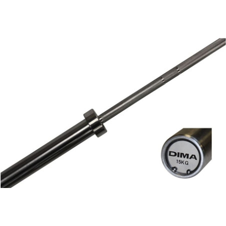 BARRE OLYMPIQUE DE MUSCULATION 15KG - CAPACITY 500KG - DIMASPORT
