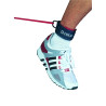 CHEVILLÈRES DE TRACTION X2 - FERMETURE VELCRO AVEC ANNEAU - DIMASPORT