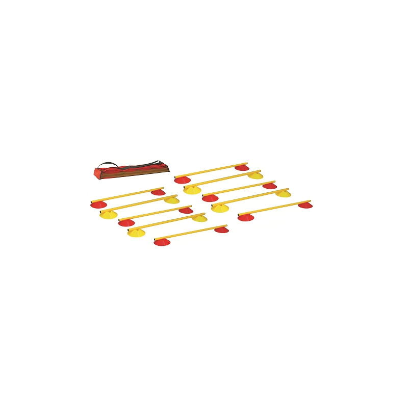 Multi-functional cone hurdles - height 5cmset of 10