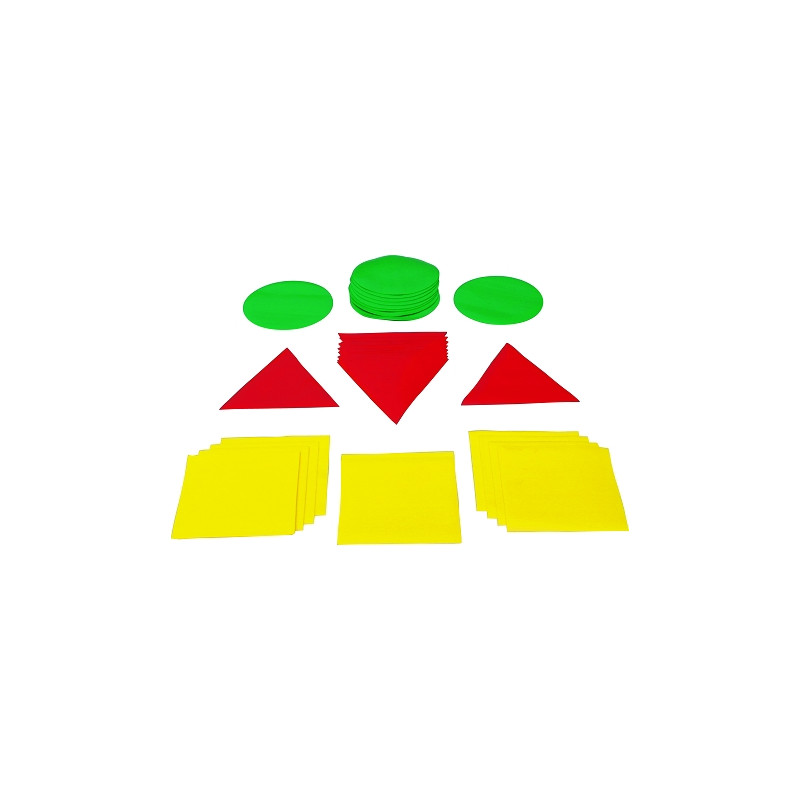 SET FLOOR MARKERS: ROUND, SQUARE, TRIANGLE - DIMASPORT