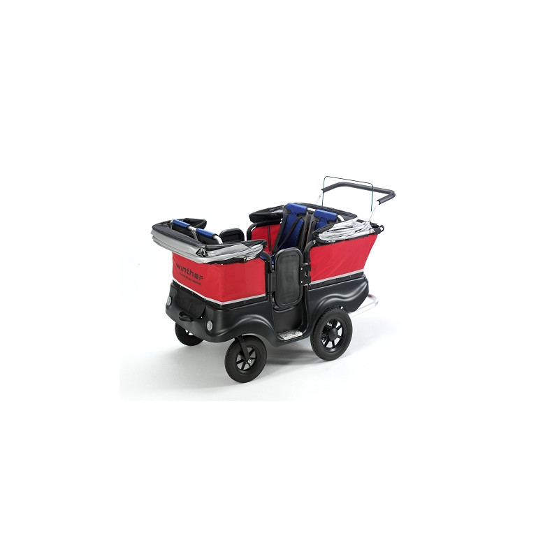 Poussette kiddy bus de luxe 4 places