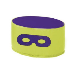 MINI POUF OVAL EN MOUSSE POUR ENFANT 26X34CM