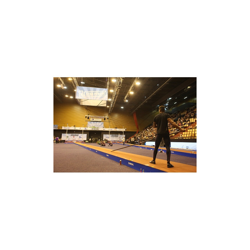 Piste de course surelevee avec butoir integre element de longueur 2.50m x largeur 1.22 m
