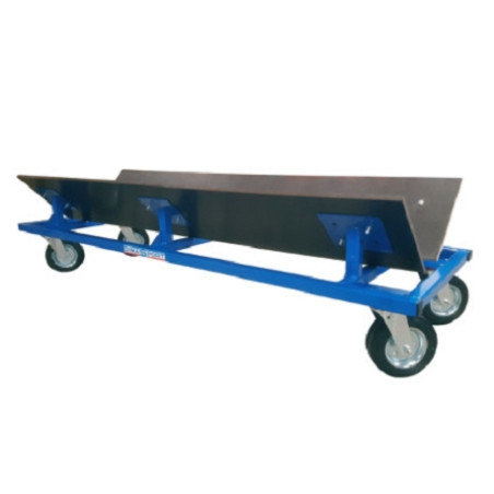 CHARIOT DE TRANSPORT POUR PISTE ENROULABLESUR ROULETTE